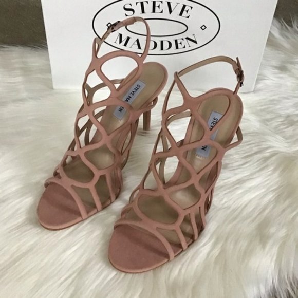 STEVE MADDEN Leather Heeled Sandals - Picture 5 of 6
